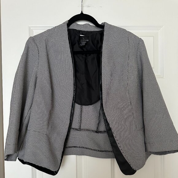 NWOT * T.Milano Blazer with Leather Underlay - Size 16 - Picture 1 of 4